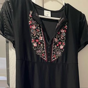 Black Maternity Embellished dress